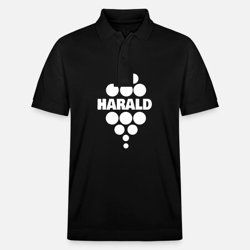 Prénom Harald - Polo PREPSTER bio Stanley/Stella Unisexe - noir