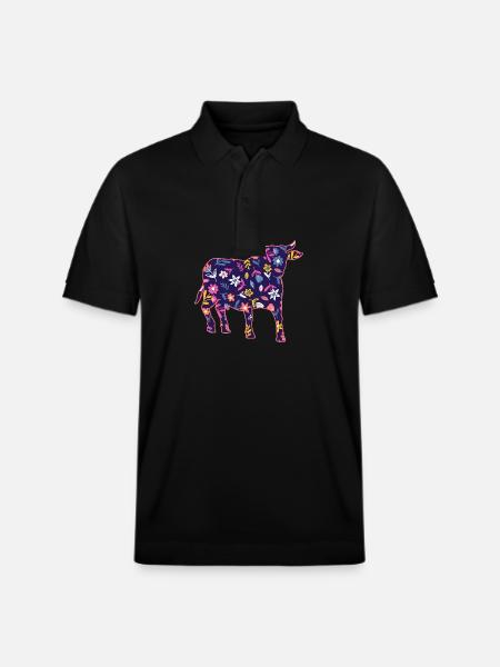 Buffalo Cattle Oxen - Stanley/Stella Unisex Organic Polo Shirt PREPSTER - black