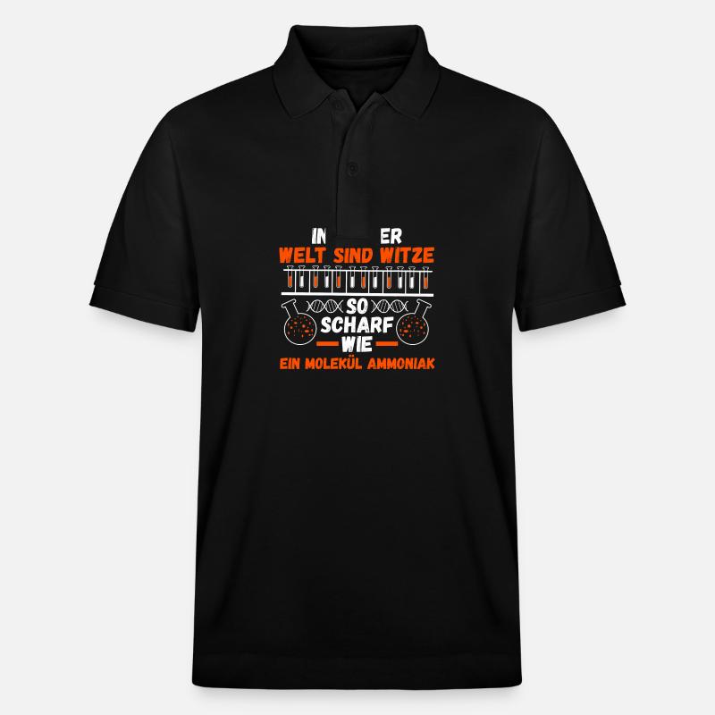 Chimiste Sciences Physique Chimie - Polo PREPSTER bio Stanley/Stella Unisexe - noir