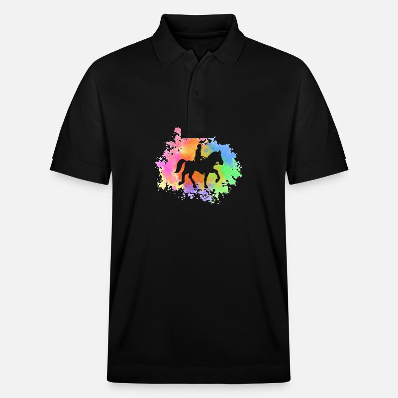 Cheval - Polo PREPSTER bio Stanley/Stella Unisexe - noir