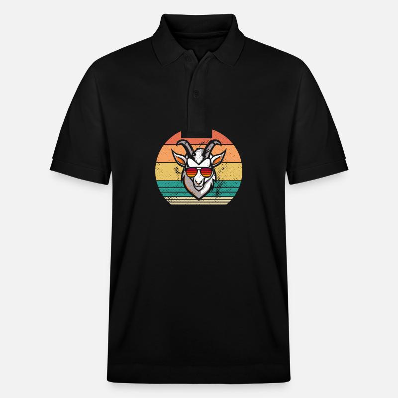 Ziegen - Stanley/Stella Unisex Bio-Poloshirt PREPSTER - Schwarz