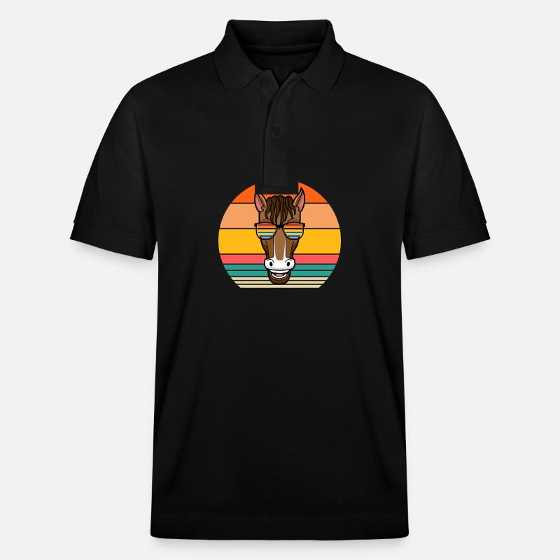 Monter à cheval - Polo PREPSTER bio Stanley/Stella Unisexe - noir
