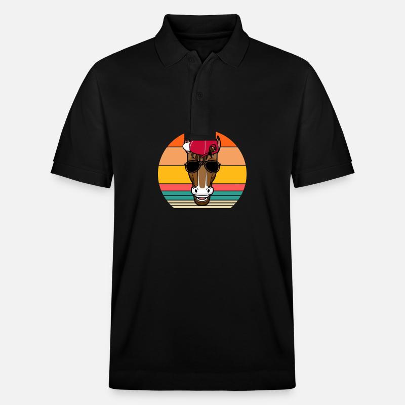 Monter à cheval - Polo PREPSTER bio Stanley/Stella Unisexe - noir