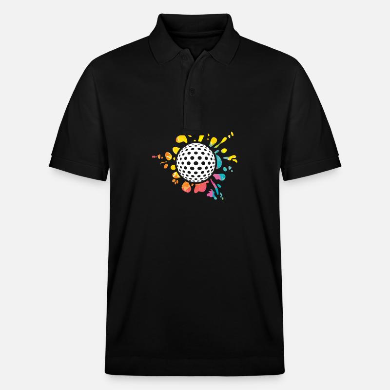Golfspieler Golf - Stanley/Stella Unisex Bio-Poloshirt PREPSTER - Schwarz