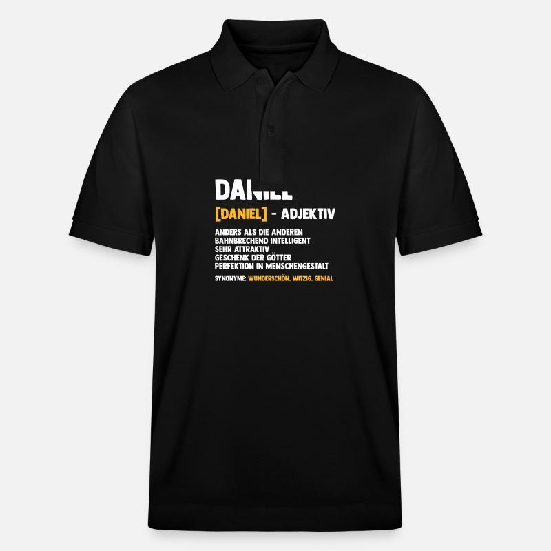 Daniel - Polo PREPSTER bio Stanley/Stella Unisexe - noir