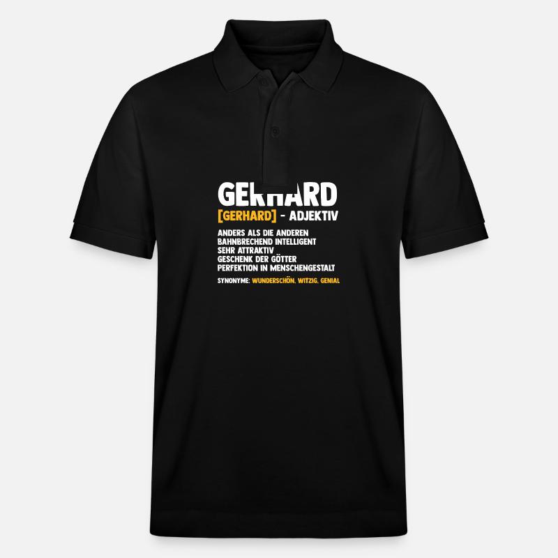 Gerhard - Stanley/Stella Unisex Bio-Poloshirt PREPSTER - Schwarz