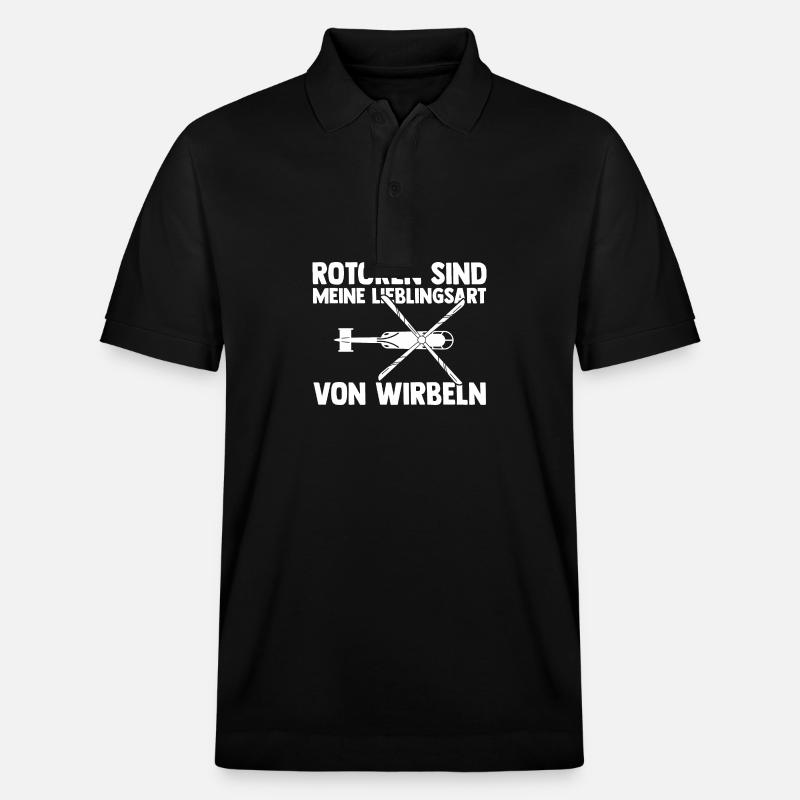 Pilote Hélicoptère Hélicoptère - Polo PREPSTER bio Stanley/Stella Unisexe - noir