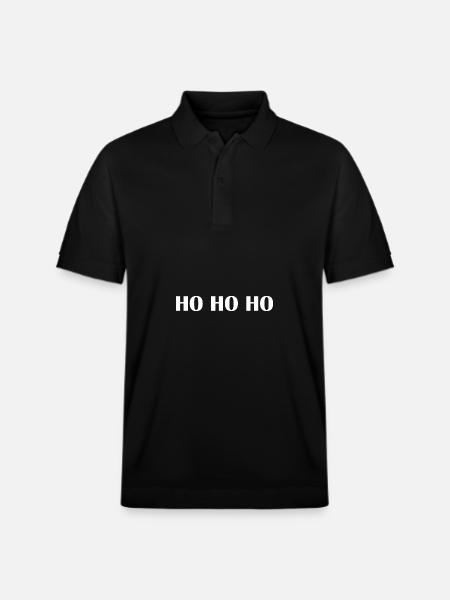 Ho Ho Ho - Stanley/Stella Unisex Organic Polo Shirt PREPSTER - black