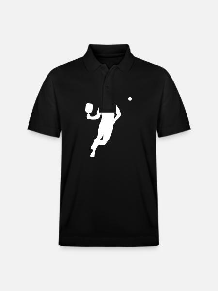 Pickleball Player - Stanley/Stella Unisex Organic Polo Shirt PREPSTER - black