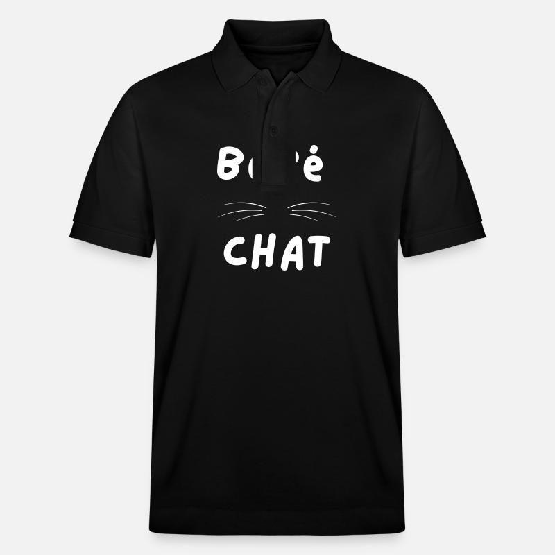 Bébé chat - Polo PREPSTER bio Stanley/Stella Unisexe - noir
