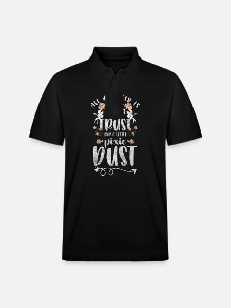 Fantasy Kids Princess Daughter - Stanley/Stella Unisex Organic Polo Shirt PREPSTER - black