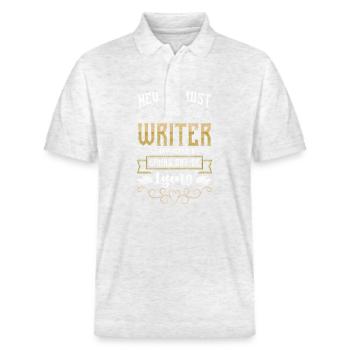 Schreiber Fantasie - Stanley/Stella Unisex Bio-Poloshirt PREPSTER - Weiß meliert - Vorne - Roxy (174cm) & Andy (188cm)