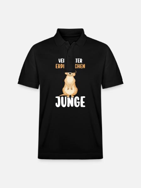 Erdmännchen - Stanley/Stella Unisex Bio-Poloshirt PREPSTER - Schwarz