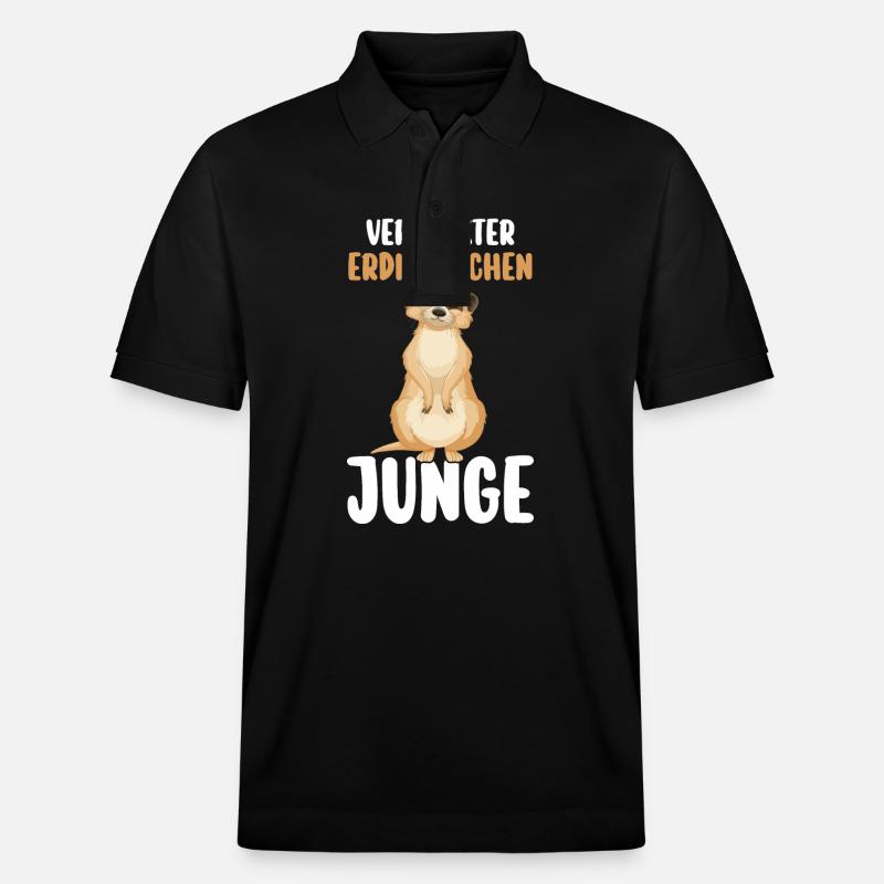 Erdmännchen - Stanley/Stella Unisex Bio-Poloshirt PREPSTER - Schwarz