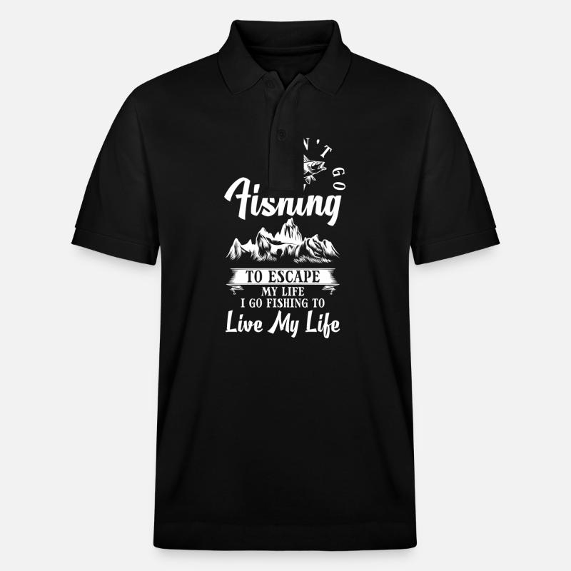 Pêche Pêche Mer - Polo PREPSTER bio Stanley/Stella Unisexe - noir