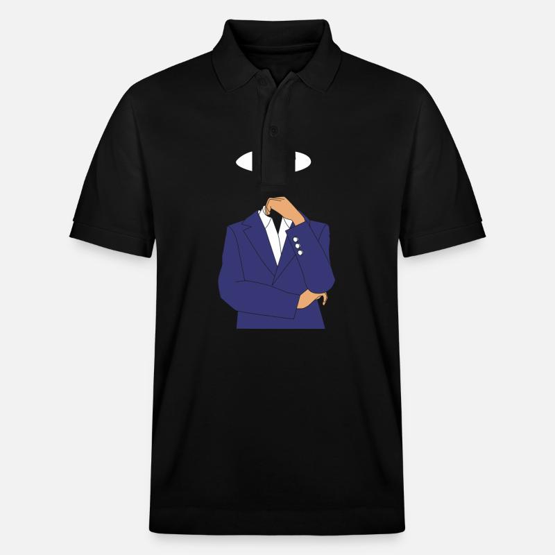 Cybersecurity Cyber Programmer Hacker - Stanley/Stella Unisex Organic Polo Shirt PREPSTER - black