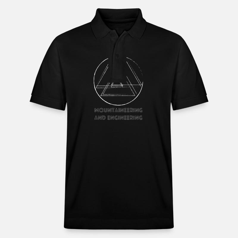 Berge / Mountaineering and Engineering - Stanley/Stella Unisex Bio-Poloshirt PREPSTER - Schwarz