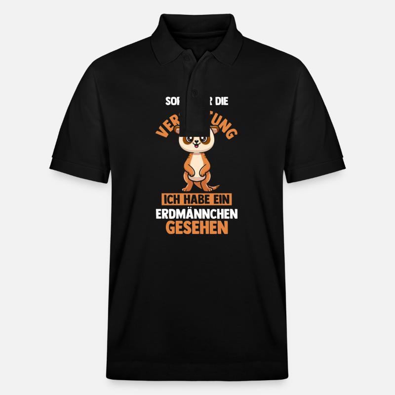 Erdmännchen - Stanley/Stella Unisex Bio-Poloshirt PREPSTER - Schwarz