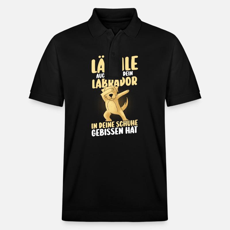 Hund Labrador - Stanley/Stella Unisex Bio-Poloshirt PREPSTER - Schwarz