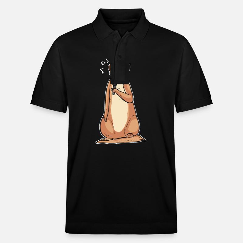 Erdmännchen - Stanley/Stella Unisex Bio-Poloshirt PREPSTER - Schwarz