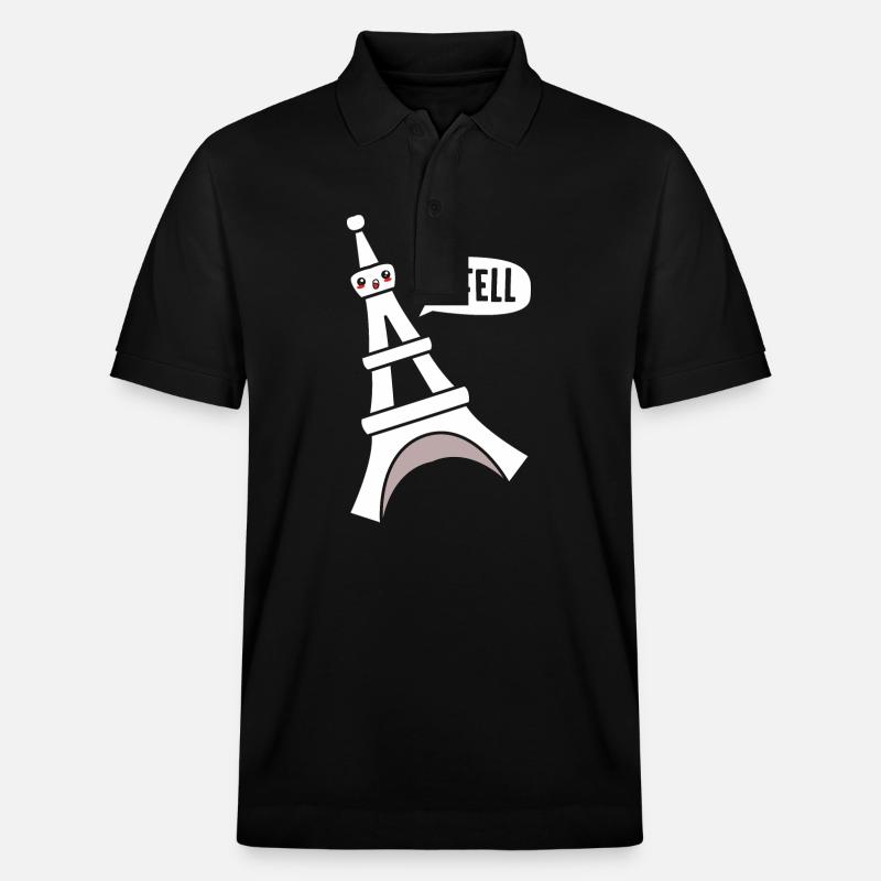 Frankreich - Stanley/Stella Unisex Bio-Poloshirt PREPSTER - Schwarz