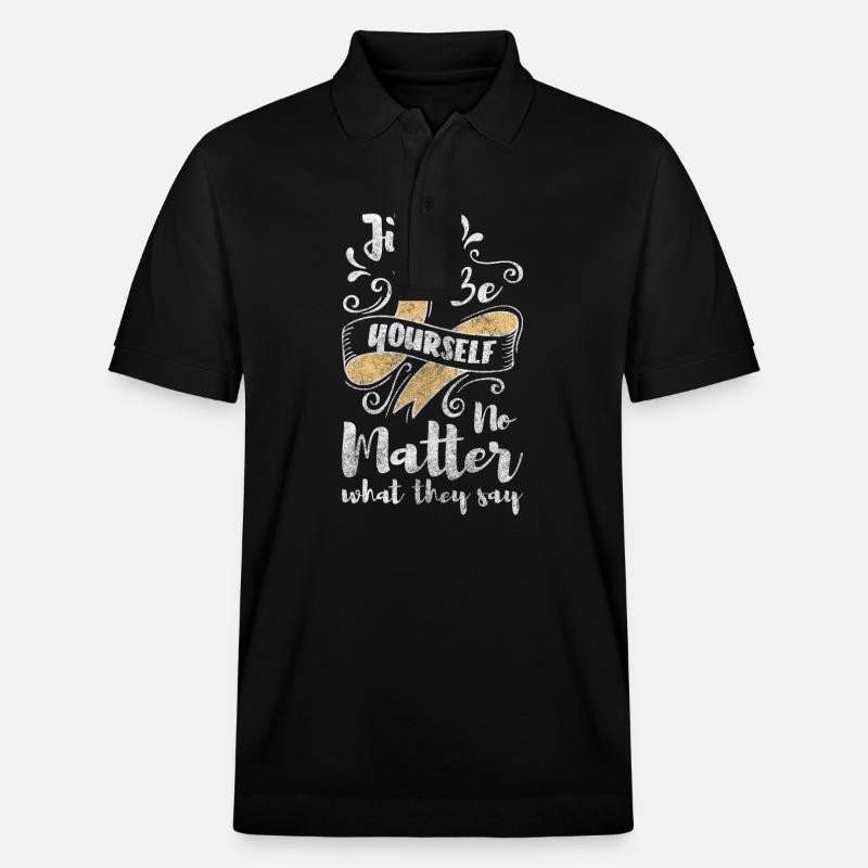 Einzigartig Besonders - Stanley/Stella Unisex Bio-Poloshirt PREPSTER - Schwarz
