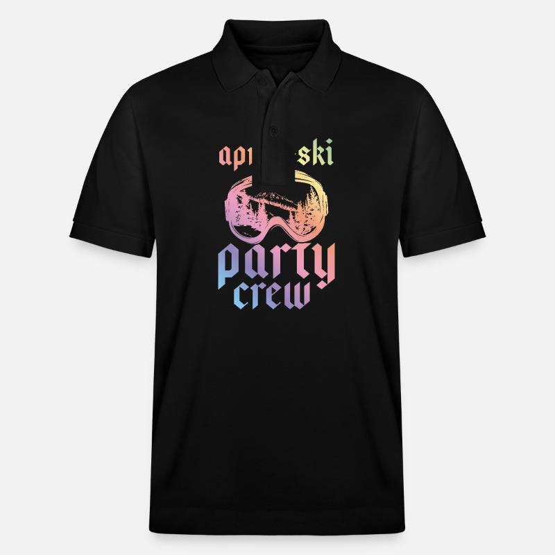 Apres Ski Party Crew Bunt - Stanley/Stella Unisex Bio-Poloshirt PREPSTER - Schwarz