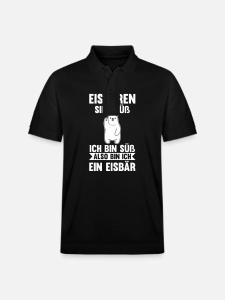 Eisbär Eisbären - Stanley/Stella Unisex Bio-Poloshirt PREPSTER - Schwarz