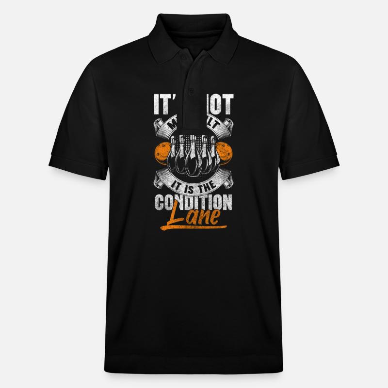 Bowling Split Bowling Club - Polo PREPSTER bio Stanley/Stella Unisexe - noir