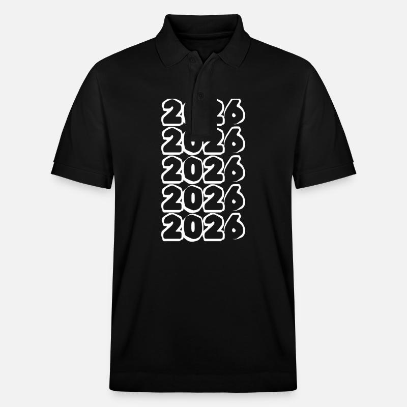 blanc 2026 - Polo PREPSTER bio Stanley/Stella Unisexe - noir