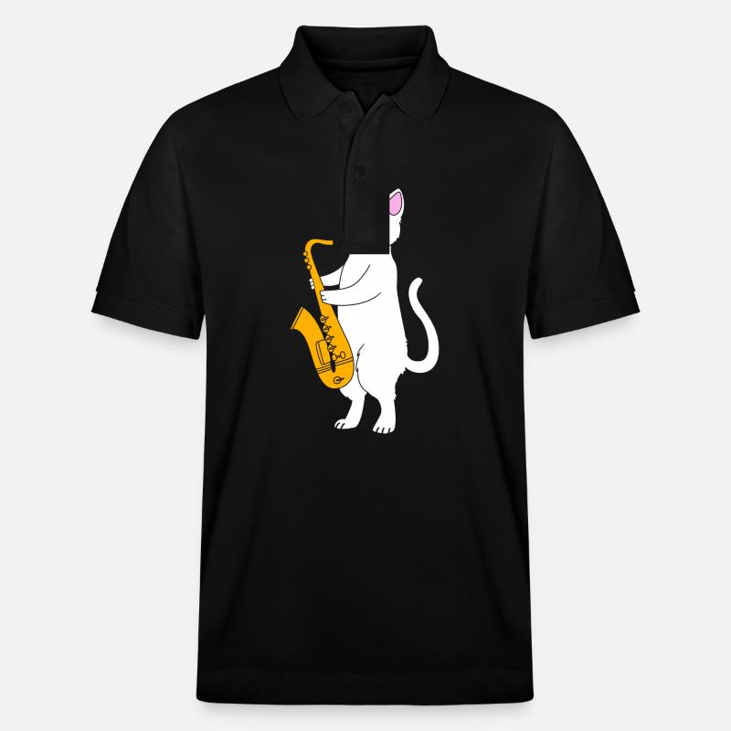 Saxophon Saxophonist - Stanley/Stella Unisex Bio-Poloshirt PREPSTER - Schwarz