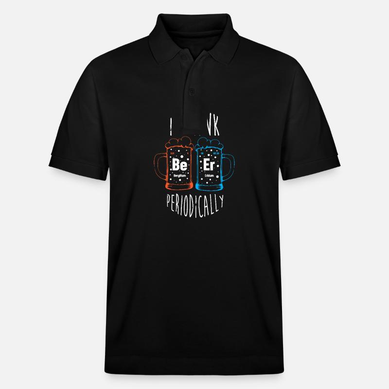 Periodensystem - Stanley/Stella Unisex Bio-Poloshirt PREPSTER - Schwarz