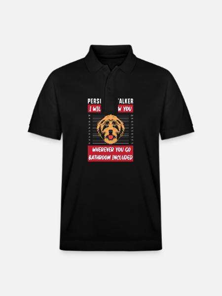 Chow Chow Dog - Stanley/Stella Unisex Organic Polo Shirt PREPSTER - black