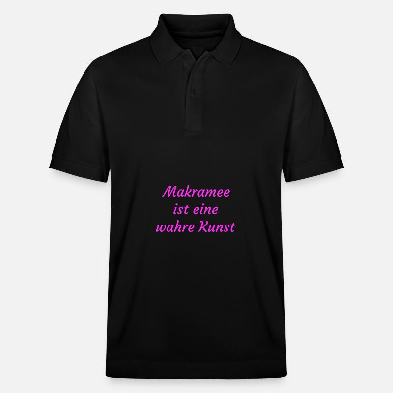 Makramee - Stanley/Stella Unisex Bio-Poloshirt PREPSTER - Schwarz