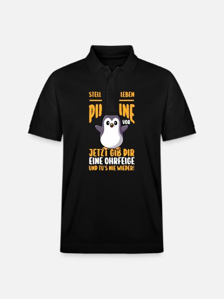 Pinguin - Stanley/Stella Unisex Bio-Poloshirt PREPSTER - Schwarz