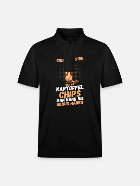 Erdmännchen - Stanley/Stella Unisex Bio-Poloshirt PREPSTER - Schwarz