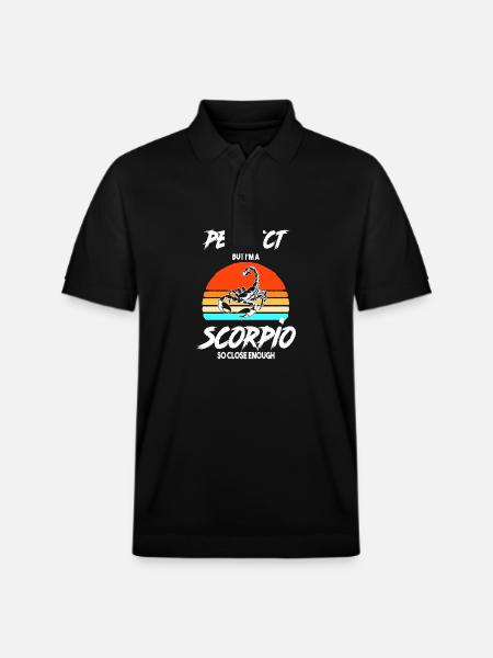 Sternzeichen Skorpion - Stanley/Stella Unisex Bio-Poloshirt PREPSTER - Schwarz