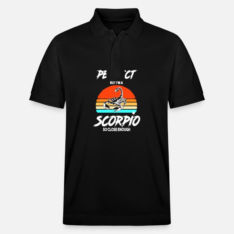 Sternzeichen Skorpion - Stanley/Stella Unisex Bio-Poloshirt PREPSTER - Schwarz