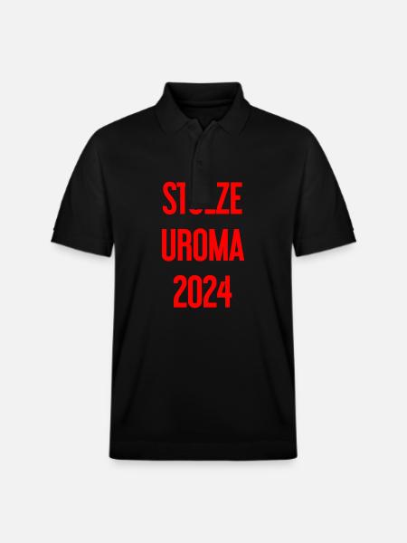 Proud great-grandma 2024 - Stanley/Stella Unisex Organic Polo Shirt PREPSTER - black