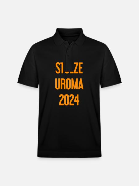 Proud great-grandma 2024 - Stanley/Stella Unisex Organic Polo Shirt PREPSTER - black