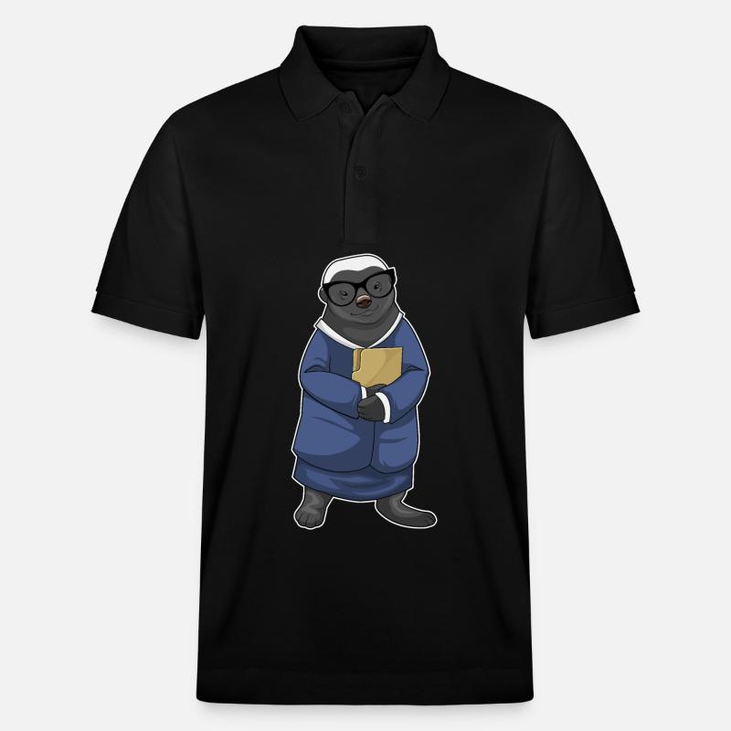 Dachs Sekretärin Mappe - Stanley/Stella Unisex Bio-Poloshirt PREPSTER - Schwarz