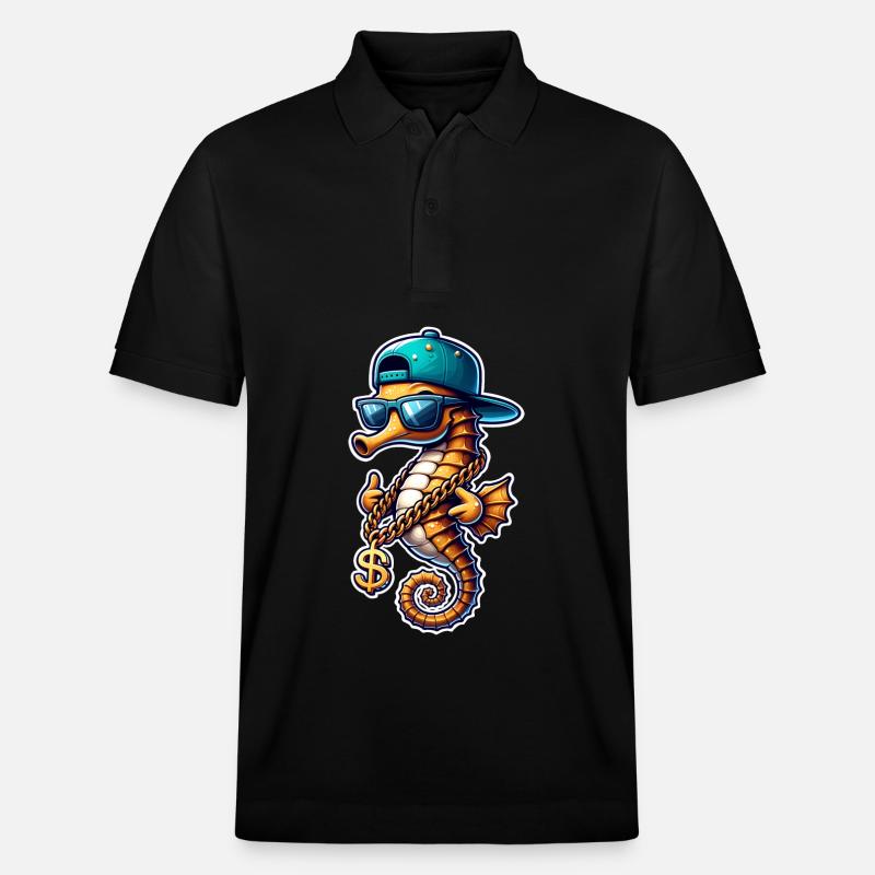 Hippocampe Hippocampe - Polo PREPSTER bio Stanley/Stella Unisexe - noir