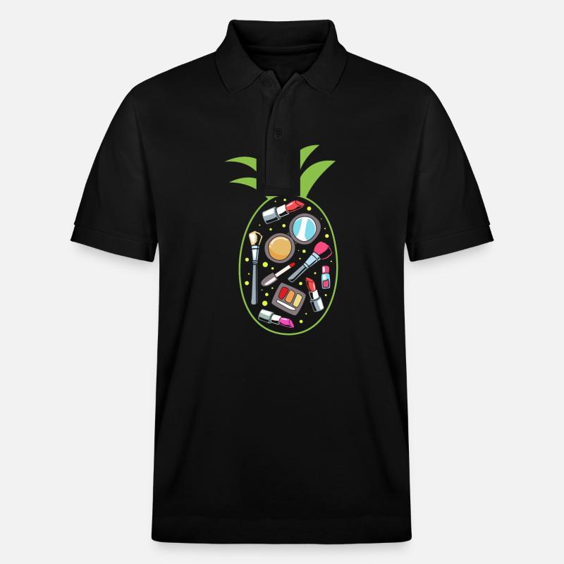Kosmetikerin Ananas - Stanley/Stella Unisex Bio-Poloshirt PREPSTER - Schwarz