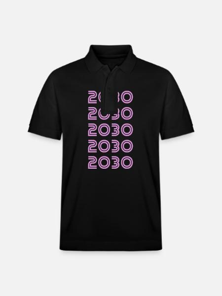 2030 - Stanley/Stella Unisex Organic Polo Shirt PREPSTER - black