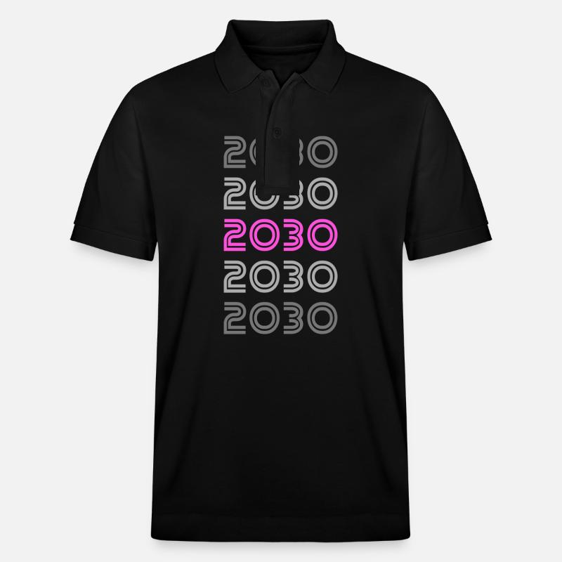 Rétro 2030 - Polo PREPSTER bio Stanley/Stella Unisexe - noir