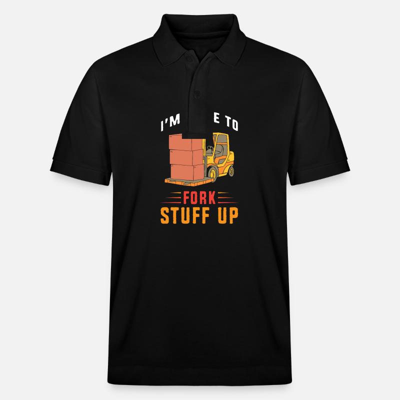 Gabelstaplerfahrer - Stanley/Stella Unisex Bio-Poloshirt PREPSTER - Schwarz