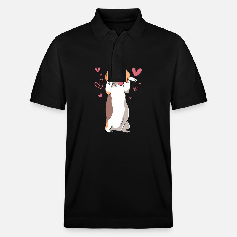 Beagle Maman Maman Chien Maman - Polo PREPSTER bio Stanley/Stella Unisexe - noir