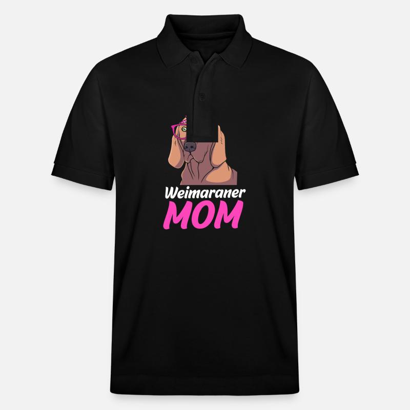 Weimaraner - Stanley/Stella Unisex Bio-Poloshirt PREPSTER - Schwarz