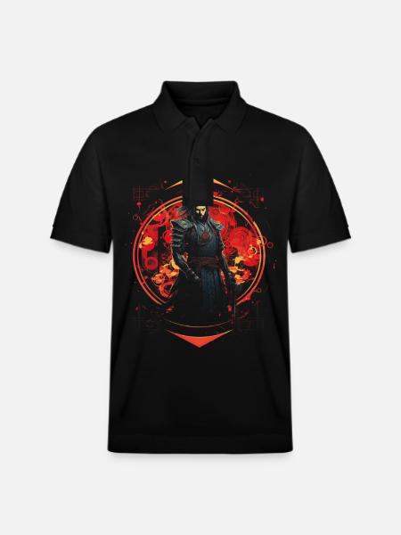 Japanisch Kunstwerk - Stanley/Stella Unisex Bio-Poloshirt PREPSTER - Schwarz