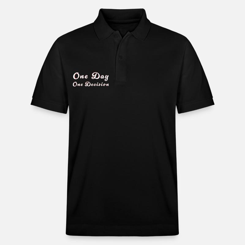 Motivation Entscheidung - Slogan de décision - Polo PREPSTER bio Stanley/Stella Unisexe - noir